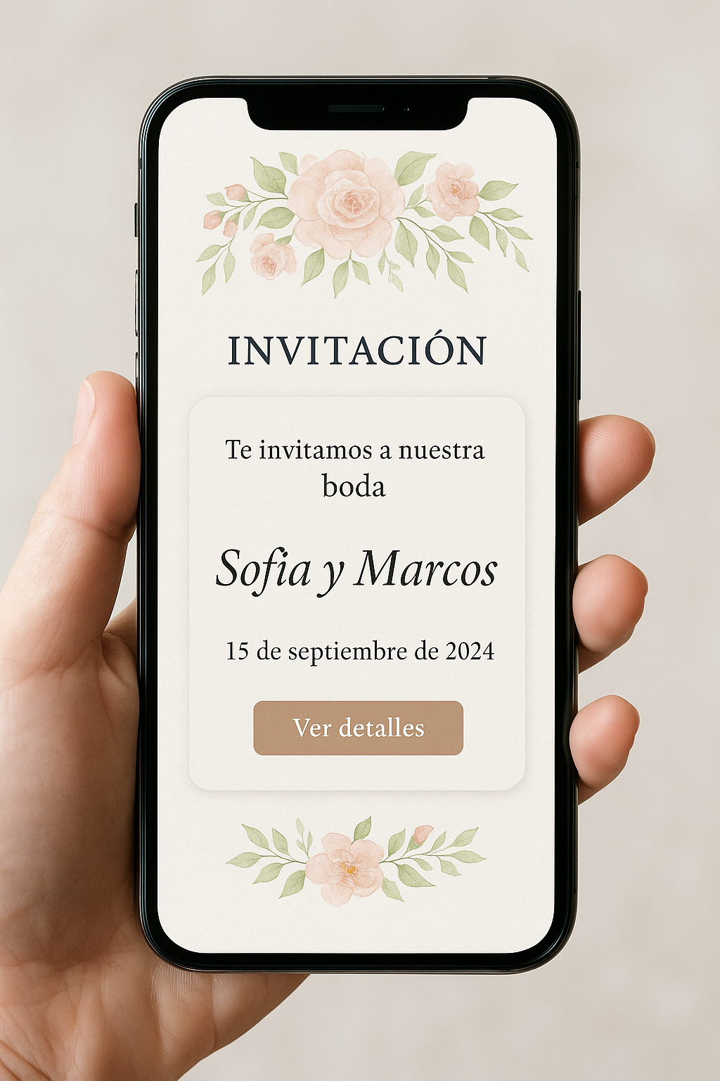 Mockup invitación